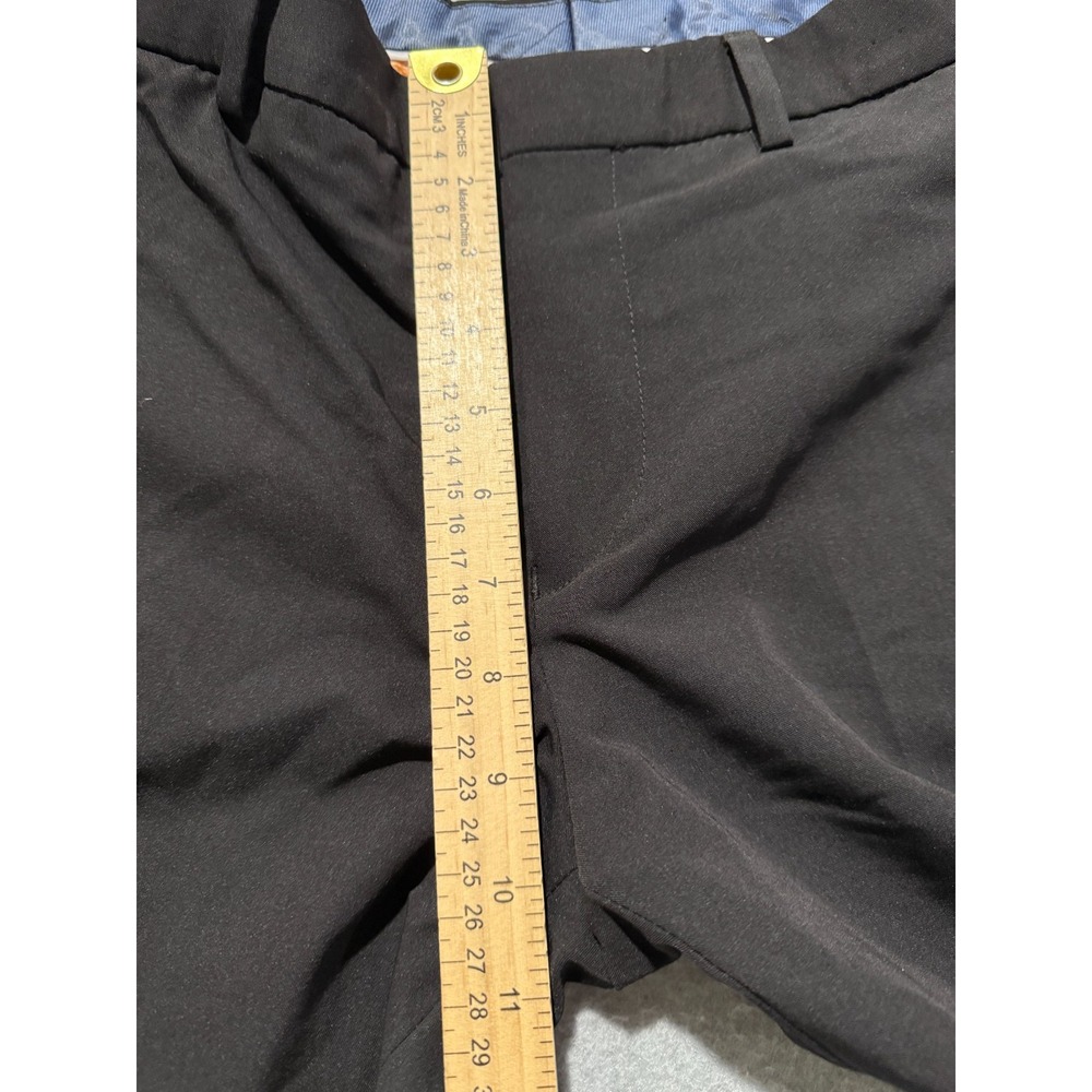 Egara Black Skinny Fit Stretch Dress Pants 29x32 Pleated Poly Blend - Picture 9 of 9